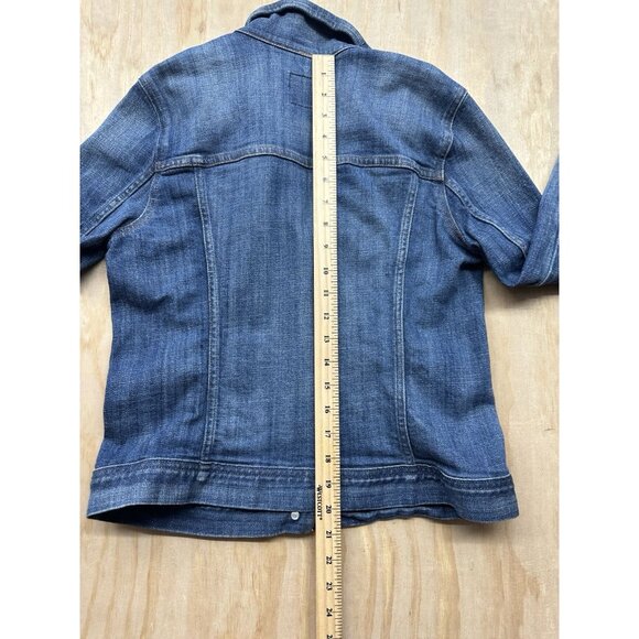 J. Crew Women's Classic Jean Jacket Blue Denim Trucker Size Small - Picture 5 of 6